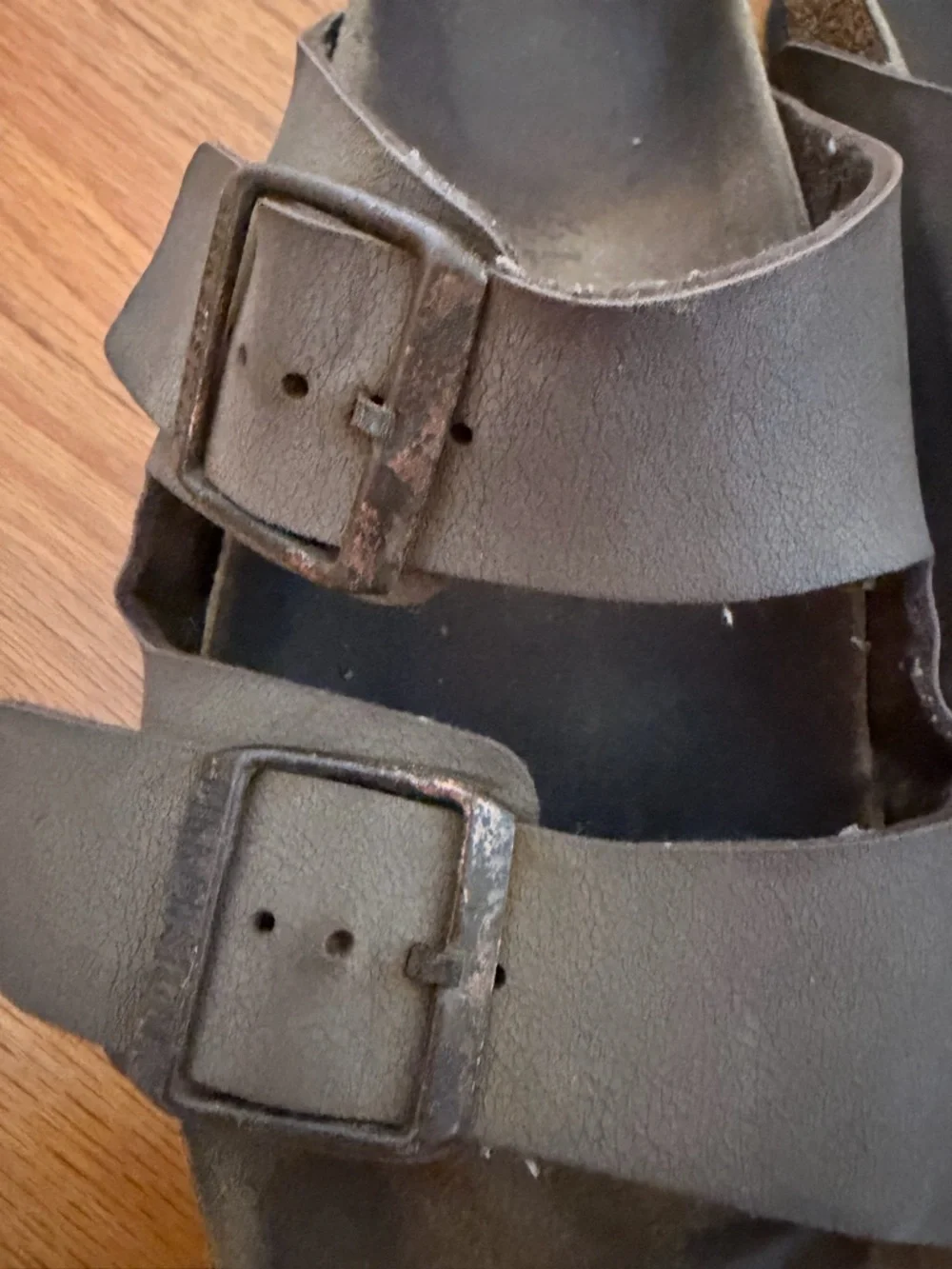 Birkenstock Two-Buckle Slide Sandals in Brown - Picture 3 of 6